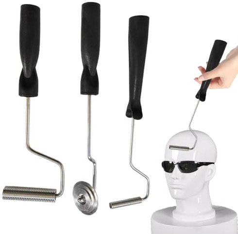 Rodillo Laminado, Rodillos De Fibra De Vidrio - 3x Kit De Herramientas De Rodillos De Fibra De Vidrio De Aleación De Aluminio,Juego De Rodillos De Burbuja De Laminación De Fibra De Vidrio, Herramienta