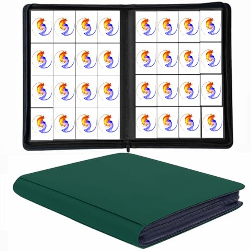 Carpeta de alta calidad con capacidad para 1664 tarjetas, álbum de tarjetas coleccionables de carga lateral sin anillo para TCG, MTG, tarjetas deportivas; carpeta de álbum de tarjetas con cremallera
