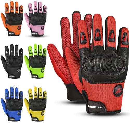 Hand Fellow kids motocross gloves bike gloves with Ultimate Protection cycling gloves Essential motorbike gloves dirt bike & bmx gloves