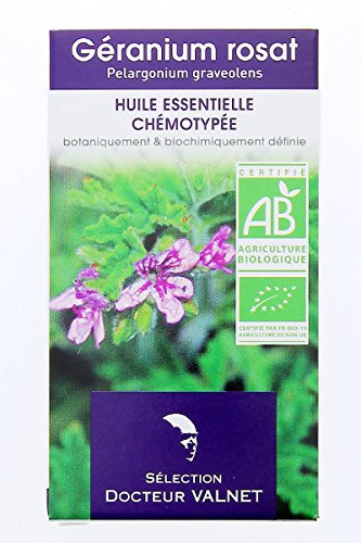 Géranium Rosat Huile Essentielle Bio - 10 ml - Dr Valnet