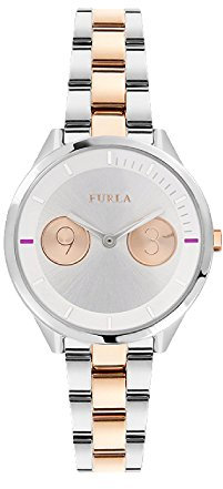 FURLA Damen Analog Quarz Uhr mit Edelstahl Armband R4253102507