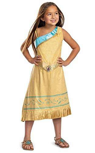 Disguise Disney Offizielles Pocahontas Kostüm Kinder, Indianerin Kostüm Für Mädchen, Größe M