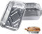 PiliStar Grill Aluschalen, 25 Aluminium Tropfschalen, Einwegschale aus Aluminium zum Grillen für Picknick, Grill, Ofen