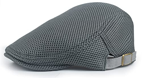 crazy bean Mäns skärmmutze baskermütze basker Newsboy keps unisex basker keps justerbar sportmössa för sommar, GRÅ, En Storlek