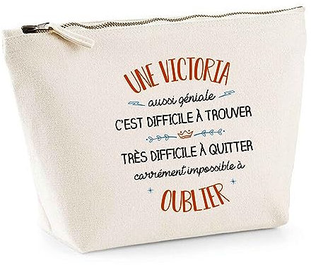 Trousse Une Victoria Aussi géniale | Pochette Toilette Maquillage Idée Sac Cadeau
