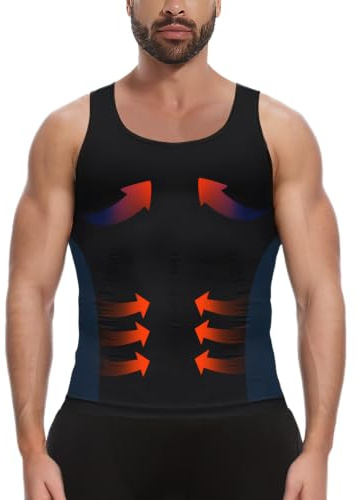 MEETWEE Men's Vest Tank Top, Y-Back Sleeveless Sports T Shirt Athletic Undershirt Muscle Gym Vests Tops for Running Workout Training