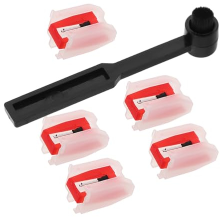YARNOW per con Spazzola per Pulizia Puntina per Non Sostituzione Resistente per Fonografo Audio Nitido e Duraturo