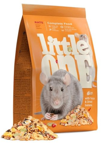 Little One Ratten | 900 g | Alleinfuttermittel für Ratten | Für eine unterstützend vollwertige Nahrung | Ausgewogene Zusammensetzung mit Fett & Eiweiß | Mit Buchweizen und Hafer