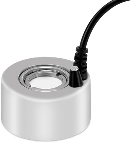 FITNATE Nebler ultraschall Vernebler, Ultraschall Nebelmacher, Fogger Metallzerstäuber, 24V Nebelhersteller, Mist Fogger für Teich, Aquarium, Garten, Halloween Pumpkin und Hexentopf, EU-Stecker