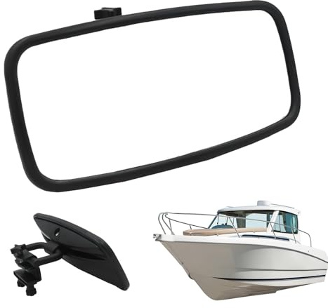 Bakåtsikt båtspeglar, vattenskidor bakåtsikt, kläm-på båtspeglar, genomskinlig vision båtspeglar, motorbåt bakåtsikt, kajak backspeglar, vattensportspeglar, marina båtspeglar, justerbar båt