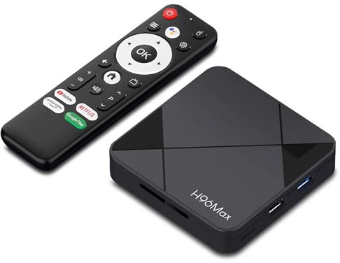 LEFFOT Android 14 TV Box 2025, RK3518 4K Ultra HD Smart TV Boitier, 2Go RAM + 8Go ROM, Boitier IPTV avec HDR10, Commande Vocale, 2.4G & 5G WiFi 6, 100M Ethernet, BT 5.4, USB 3.0, RK3518 Quad Core A53