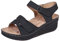 YAOJIWANG Sandales Femme été Confortable Sandales Orthopédique Compensées Plateforme Chaussures Antidé Rapantes Respirantes et Nu-Pieds BohêMe Bout Ouvert Chaussures Avec Talon Plateforme Comfy