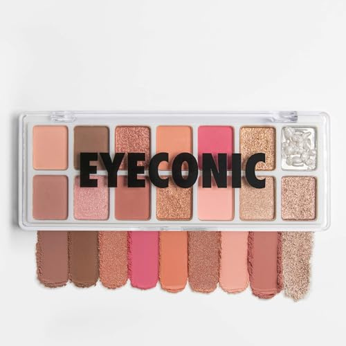 MOYOU LONDON Eyeshadow Palette – 14 Pink, Rose Gold & Mauve Shades, Matte & Shimmer Finishes, Blendable, Long-Lasting Vegan Eyeshadow, Soft Glam Eye Makeup Palette, Rosé All Day