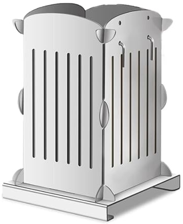 Macchina for di carne in acciaio inossidabile, macchina barbecue Shish Kebab da 49/56/81 fori, strumento for spiedini di carne spiedini for barbecue, facile da smontare.(56 Holes)