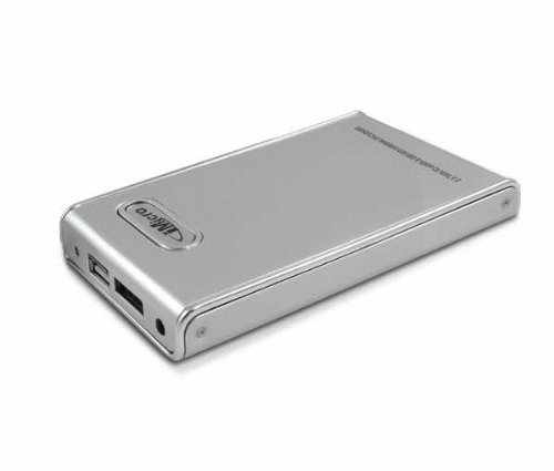 iMicro IM25EST-SI 2.5 inch eSATA&USB2.0-SATA External Drive Enclosure (Silver)