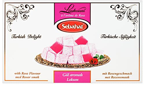 Sebahat - Türkischer Honig mit Rosenaroma - Gül aromali lokum (400g)