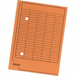 Falken 100 x Umlaufmappe A4 Karton 250g/qm orange