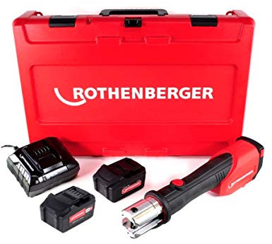 Rothenberger ROMAX 4000 Basic Set pressatrice a batteria 18 V 34 kN + 2 batterie 4,0 Ah + caricatore + valigetta