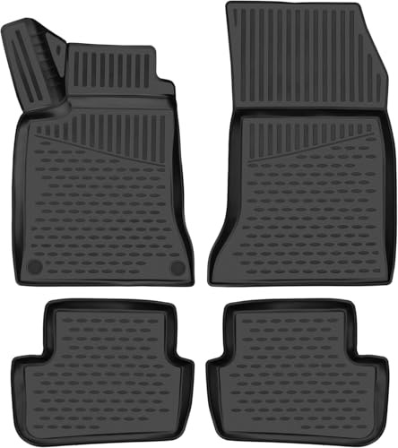 ELEMENT Set di Tappetini Auto in Gomma TPE 3D per Mercedes-Benz GLA | 2020-2024 | Mk2 H247 | 100% adatti perfettamente, Gomma Auto Robusti, Tappetini Universali, Tappetini 3D