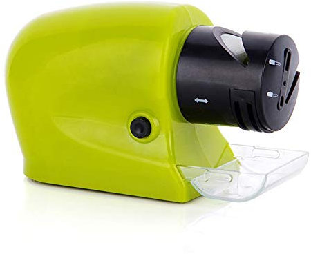 Hosuho - Affilatrice elettrica per affilare forbici, cacciaviti, coltelli da e coltelli da frutta, 19 x 16,6 x 6,3 cm