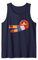 Om Mani Padme Hum Tibetan Buddhist Mantra with Prayer Flags Tank Top
