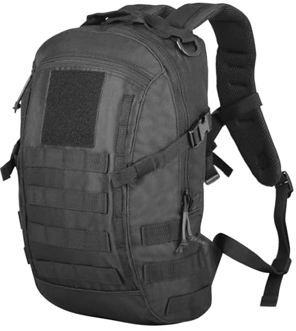 Small Tactical Hiking Backpack, 12L MOLLE Bookbag Daypack for Travel