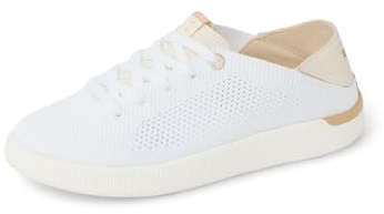 REEF Neptune Womens Shoe, Lightweight & Breathable Stretch Knit Upper, Soft Cushion Footbed, White/Vintage, 9