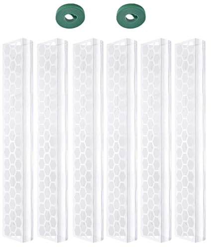 jamgeery Pflanzenstangen für Monstera, 43,2 cm, stapelbare Moosstangen für Kletterpflanzen, Monstera-Pfahl, transparente Pflanzenkletterstange für Monstera, grüner Efeu, Geldbaum