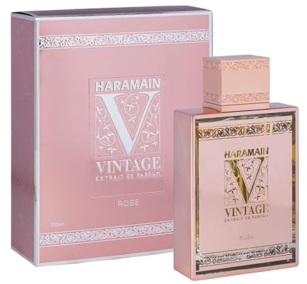 Al Haramain Vintage Rose - Perfumes for Women and Cologne for Men - Captivating Fragrance with Bergamot - 3.33 oz Extrait De Parfum Spray