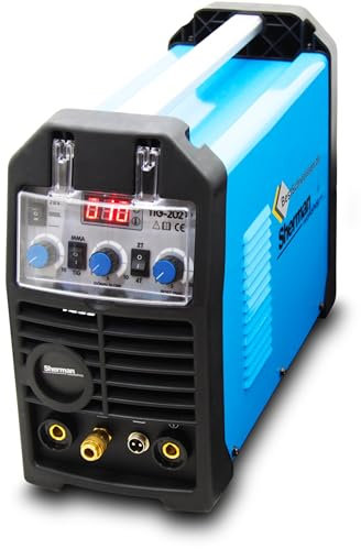 TIG Welder Soldador Soldador TIG Electrodos Bestschweissen.de Sherman 202P Pulso CC Inverter IGBT Gas de protección Estación de soldadura a mano 230 V 200 A