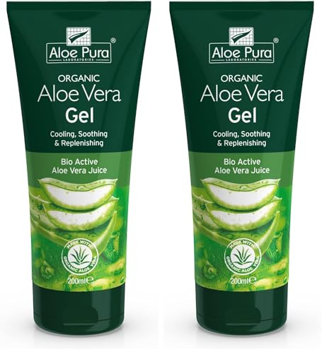 Aloe Pura Gel de Aloe Vera Orgánico (Paquete de 2)