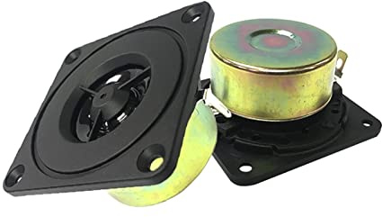 HALPMPCZKZGF 2 Inch Tweeter Speaker 8Ohm 4Ohm 10W Portable Treble Audio Speaker 52mm Treble Speaker Squeaker Loudspeaker DIY Home Theater Bookshelf audio(4Ohm-2Pcs)