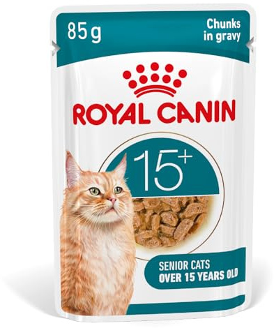 Royal Canin Ageing 15+ Senior Wet Cat Food Chunks In Gravy 12 x 85g