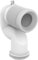 Ideal Standard - Multi Suites, Curva Tecnica per vaso a terra filo parete universale, Adattattore per conversione scarico vasi Tonic II da parete a pavimento, T002667,Grigio