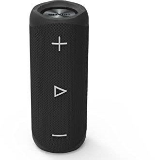 SHARP GXBT280 Bluetooth-Lautsprecher, tragbare Musikbox mit DSP-Technologie (max 12 Stunden Spielzeit, spritzwassergeschützt), schwarz