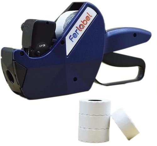 Preisauszeichner FERLABEL 8 Zeichen + 4 Rollen à 1.500 Etiketten pro Rolle (Format 26 x 12)