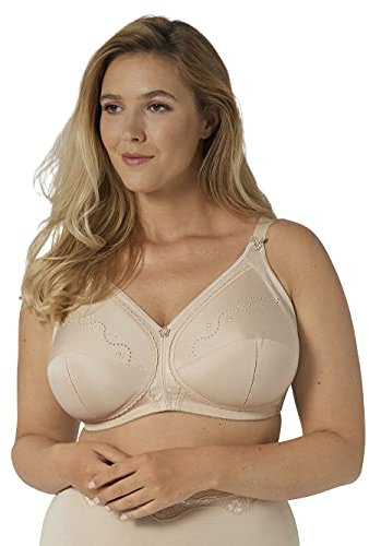 Triumph Women's Doreen + Cotton 01 N Wireless Bra Not Applicable, Beige (Skin 0026), 36E (Manufacturer Size: 80E)