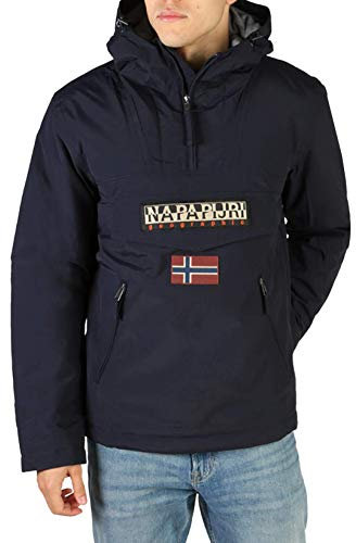 Napapjiri Rainforest Pocket 1 Giacca Anorak Impermeabile, Uomo, Blu, S