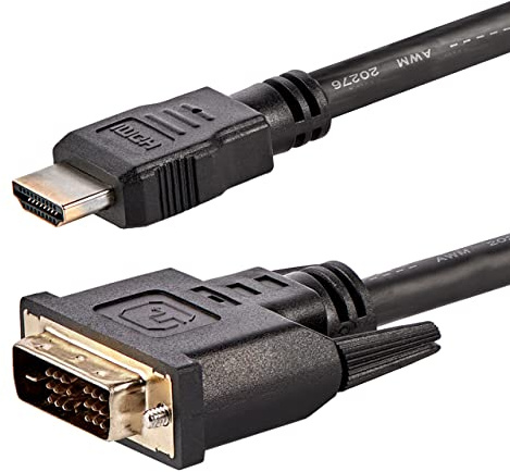 StarTech.com Set med 10 HDMI till DVI, DVI-D till HDMI-kablar (1920 x 1 200p), svart, 19 stift HDMI till DVI-D, M/M-adapter, digital bildskärmskabel DVI till HDMI (HDMIDVIMM610PK)