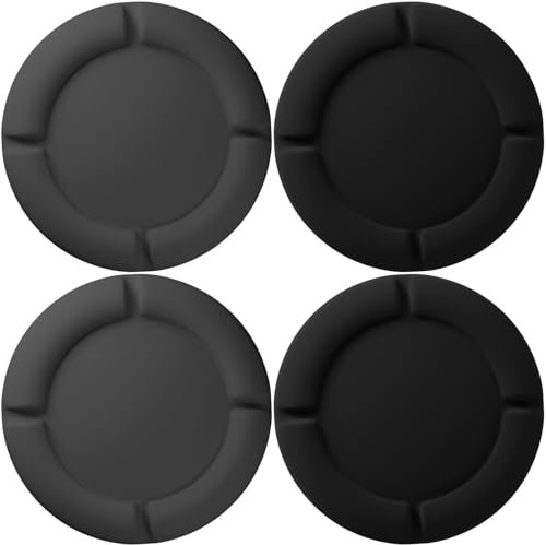 lcyen 4Pcs Replacement Thumb Caps for Switch Thumb Grips, Analog Thumbstick Replacement Caps, Joystick Covers Thumb Grip Covers for Nintendo Switch and Switch Lite Joy-Con (Gray + Black)