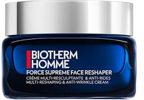 Biotherm Force Supreme Face Reshaper Cream, Straffende Anti-Falten Creme für Männer, mit Neo-Proxylane und Biotech Plankton, 50ml