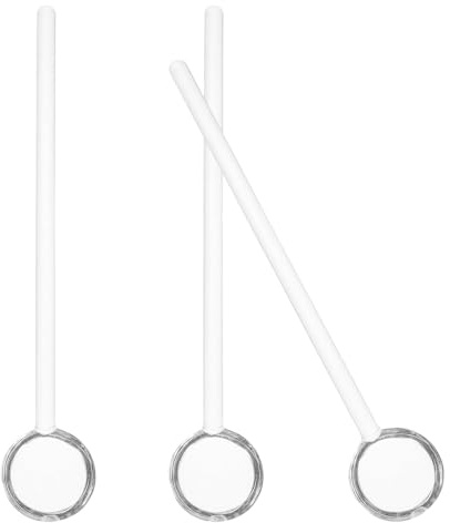 Healeved Juego de 3 Cucharillas de Café de Cristal de 155 CM Mini Cucharas para Remover Espresso y Té Cucharas Pequeñas para Mezclar Yogur y Postres Utensilios Versátiles Reutilizable
