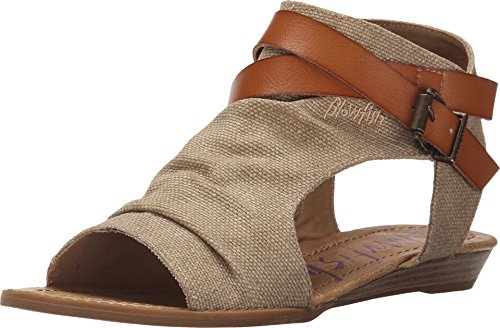 Blowfish Malibu Women's Balla Core Sandal,Desert Sand Rancher Canvas/Dyecut,8.5
