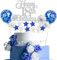 Décoration de Gâteau 18 Ans - Argenté et Bleu