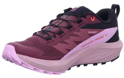 Salomon Damen Sense Ride 5 GTX Cataw Laufschuh, Catawba Grape/Orchid Bouquet/C, 38 2/3 EU