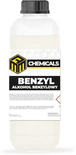 MRM CHEMICALS - Benzylalkohol 99,9% - 1 x 1L – Hochreines Lösungsmittel & Harz-Verdünner – Für Epoxidharz, Resin, Lacke, Farben, Klebereste – Industrie, Labor, Handwerk