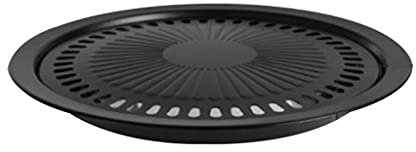 Parrilla de acero inoxidable para exteriores, herramientas de barbacoa, parrilla, redonda, tienda comercial, antiadherente, bandeja portátil para parrilla para parrilla de acero inoxidable