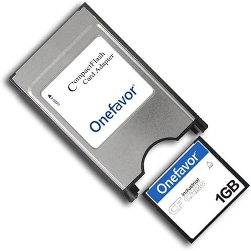 CompactFlash PC Card Adapter, PCMCIA Memory Card Reader CompactFlash to PC Card Reader Plug and Play Adapter (With CF 1G card)