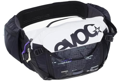 EVOC Hip Pack Pro 3, riñonera (cinturón Lumbar Aero Flex, riñonera con Air Flow Contact System, Material de Malla, Compartimento para Herramientas), Multicolor