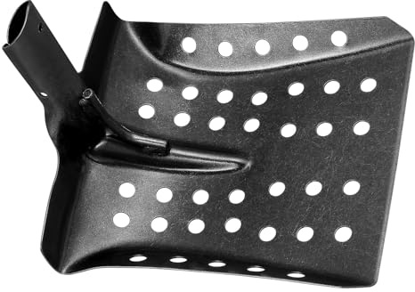 LABRIMP Mud Metal Sifting Shovel and Iron Sifting Scoop for Drainage Cleaning with Thick Reusable Metal Blade Sewer and Catch Basin Mud Scoop Tool for Outdoor Use